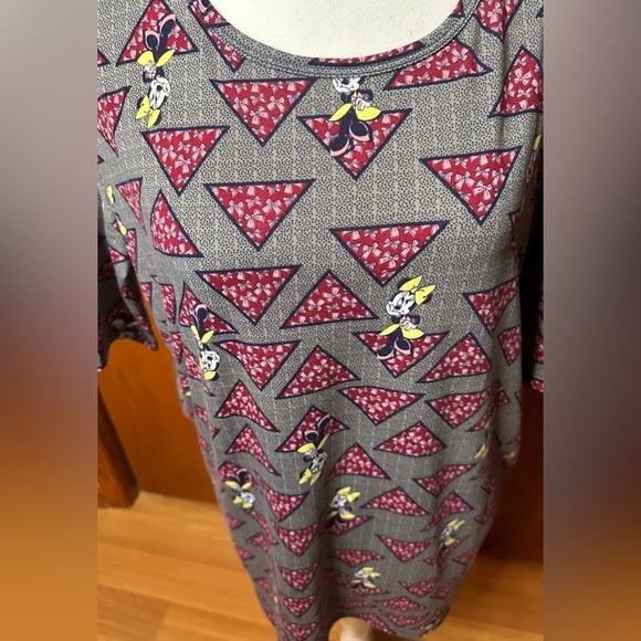 NWT Lularoe Disney Minnie Mouse Irma shirt XXS high-low tunic t shirt oversized - Picture 5 of 16